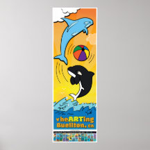 poster 2024 - Jugando Cetáceos - Buellton.Art