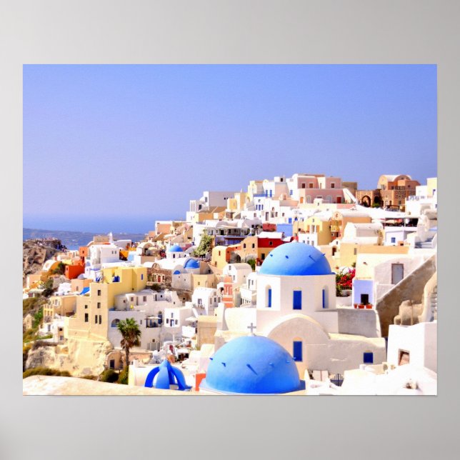 Póster Poster 20" x 16" - Santorini (Frente)