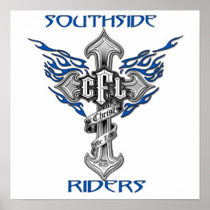 Póster Poster 23" de los jinetes de Southside x23 "