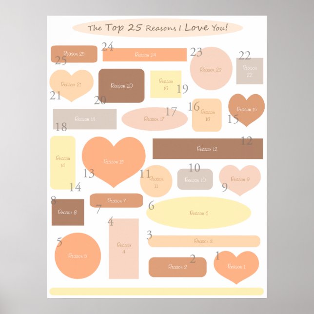 Póster poster "25 razones principales - otoño" (Frente)