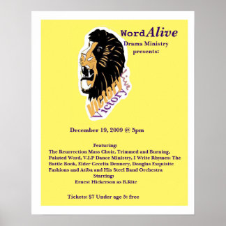 Póster poster 2, Word, Alive, Drama Ministrypresenta:,...