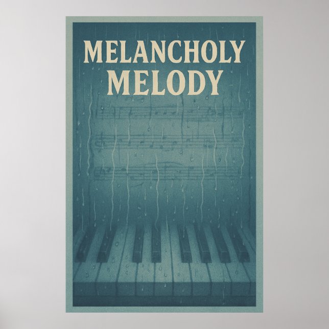 Póster Poster 31, Melancolía, Vintage (Frente)