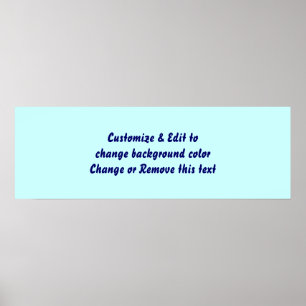 Póster Poster 36" X 12" Blank add your image and text