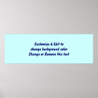 Póster Poster 36" X 12" Blank add your image and text