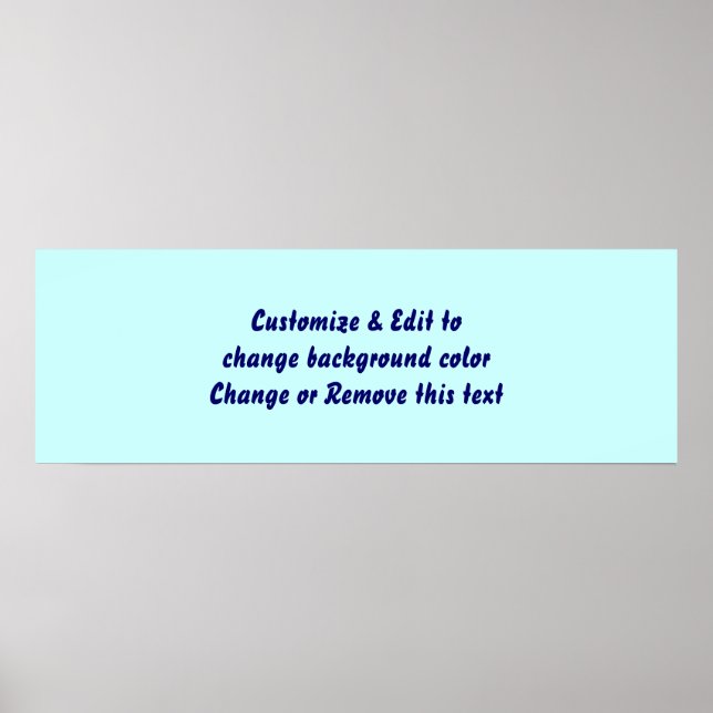 Póster Poster 36" X 12" Blank add your image and text (Frente)