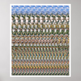 Póster poster 3D de 20"x24" "Castillo Neuschwantstein"