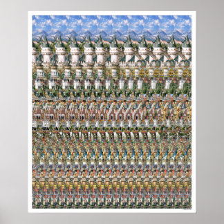 Póster poster 3D de 20"x24" "Castillo Neuschwantstein"