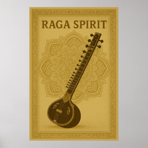 Póster Poster 44, Raga Spirit, Vintage Art
