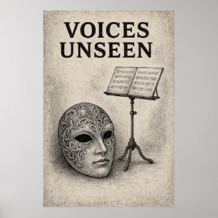 Póster Poster 47, Voices Unseen, Vintage Art
