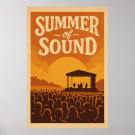 Póster Poster 4, verano de sonido, cosecha