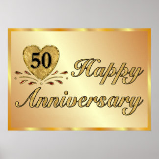 Póster Poster - 50 Aniversario - Oro