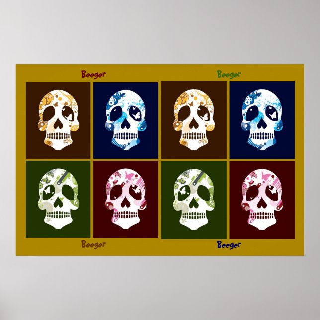 Póster Poster - 8 Calavera (Frente)