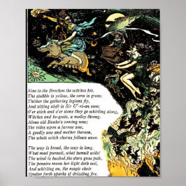 Póster Poster 8x10 Ilustracion de época brujas Fausto