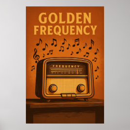 Póster Poster 9, frecuencia dorada, cosecha