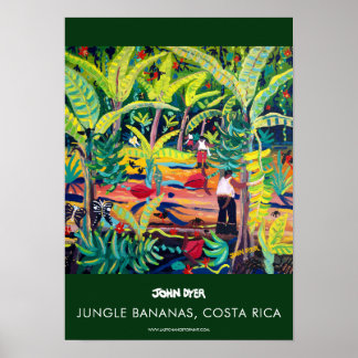 Póster Poster A3 de John Dyer. Bananas de la jungla, Cost