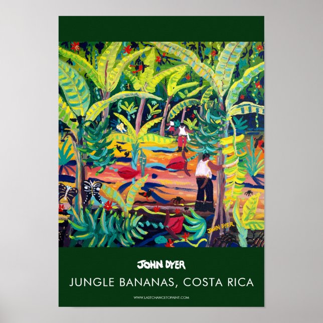 Póster Poster A3 de John Dyer. Bananas de la jungla, Cost (Frente)