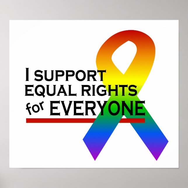 Póster Poster a favor de la igualdad de derechos (Frente)