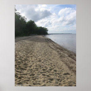 Póster poster "A lo largo de la playa"