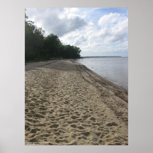 Póster poster "A lo largo de la playa" (Frente)