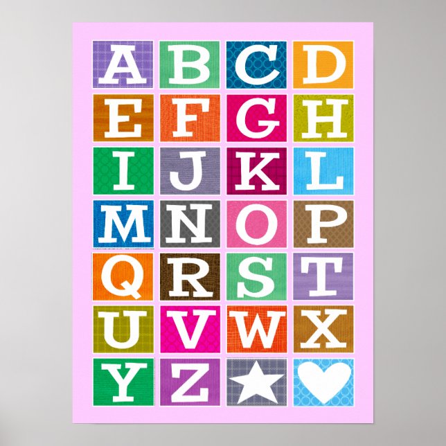 Póster POSTER ABC (rosa) (Frente)