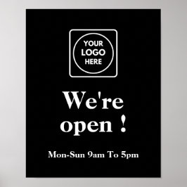 Póster Poster abierto de Black Now | Apertura comercial d