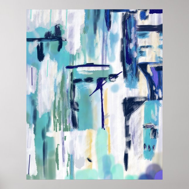 Póster poster abstracto (Frente)