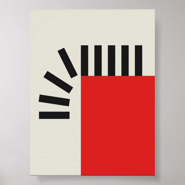 Póster Poster abstracto de caída de los píxeles de la lib (Frente)