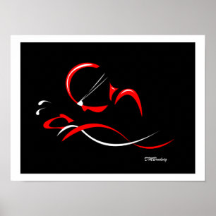Póster Poster abstracto de la braza 12
