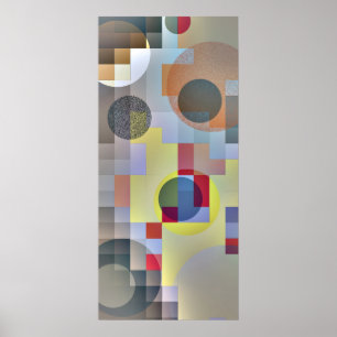 Póster Poster abstracto de la versión parcial de programa