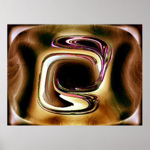 Póster Poster abstracto de WoodSong