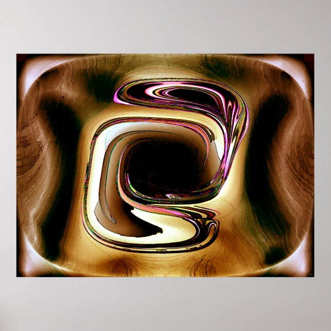 Póster Poster abstracto de WoodSong (Frente)