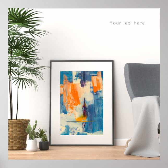 Póster Poster abstracto de Zazzle (Frente)