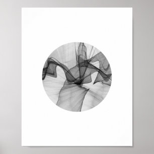 Póster Poster abstracto el   8x10 del círculo