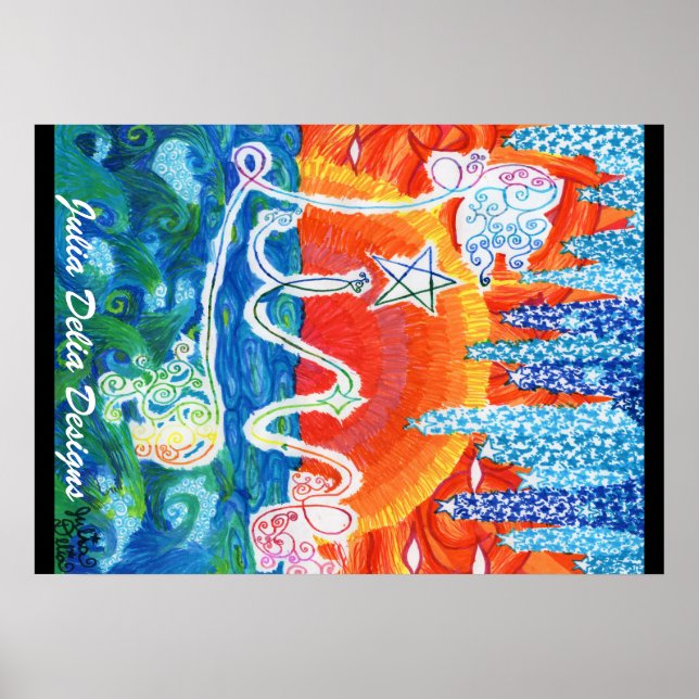 Póster poster "Activo" de 20" x 28" (Frente)