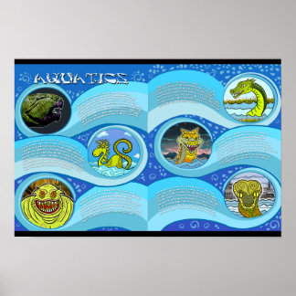 Póster Poster acuática Eerie Lake Erie Official Merch