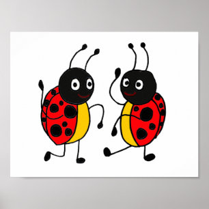 Póster POSTER AD-Dancing Ladybugs