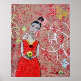 Póster Poster: Adeline in Red Dress