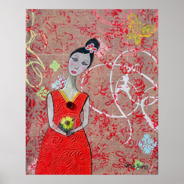 Póster Poster: Adeline in Red Dress (Frente)