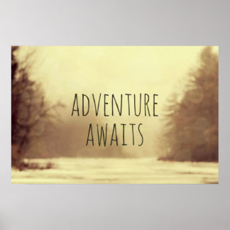 Póster Poster Adventure Awaits II