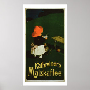 Póster Poster advertising for 'Kathreiner's Malt Coffee'