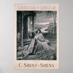 Póster Poster advertising 'Samson and Dalila'