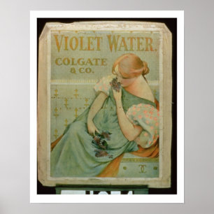 Póster Poster advertising 'Violet Water', by Colgate & Co