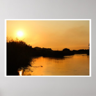 Póster Poster African Sunset 2 cálido y tranquilo