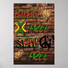 Póster Poster Africano de Libertad e Igualdad
