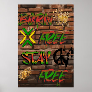 Póster Poster Africano de Libertad e Igualdad