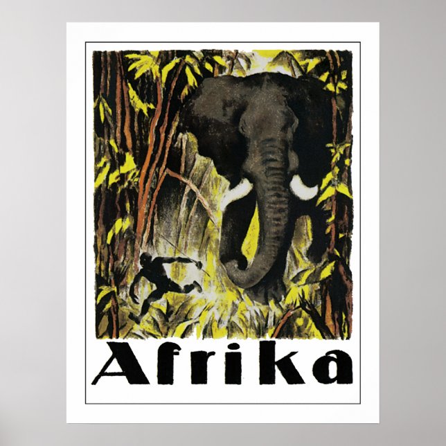 Póster Poster Afrika Vintage (Frente)