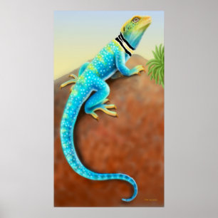 Póster Poster agarrado del este del lagarto