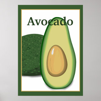 Póster Poster aguacate 20x28