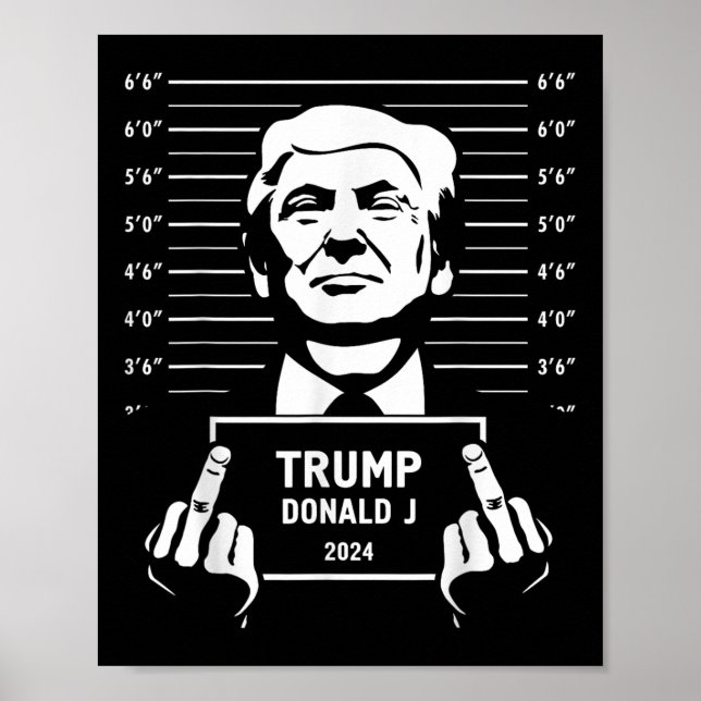 Póster Poster al estilo Mugshot Trump 2024 (Frente)