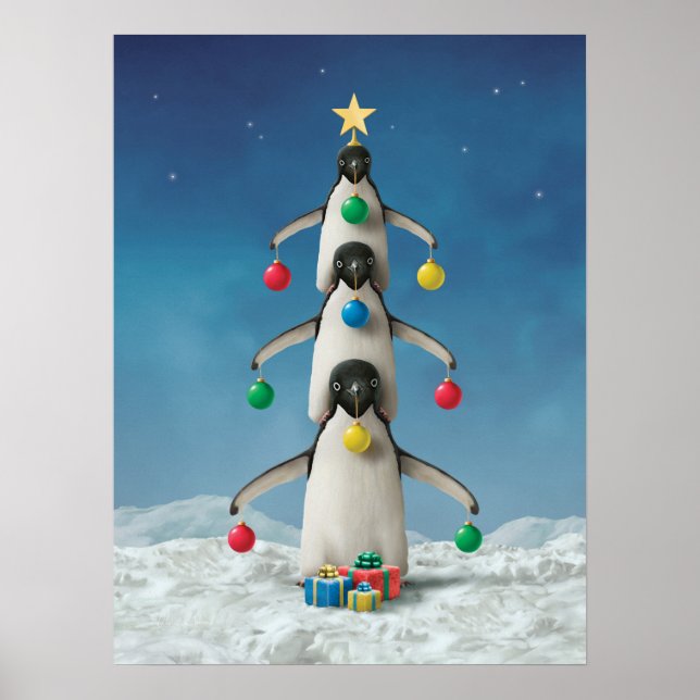 Póster Poster Alan Giana "Oh pingüino Tree" (Frente)